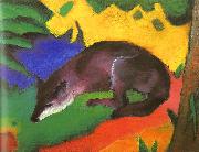 Franz Marc Blue Black Fox oil painting picture wholesale